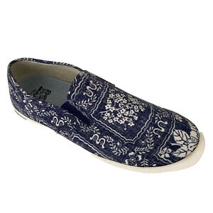 Seavees Slip On Reyn Spooner Baja Blue Navy Lahaina Sailor Kloth Loafer 12 US